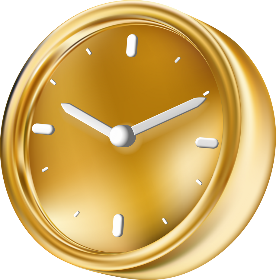 Clock Time Icon Illustration